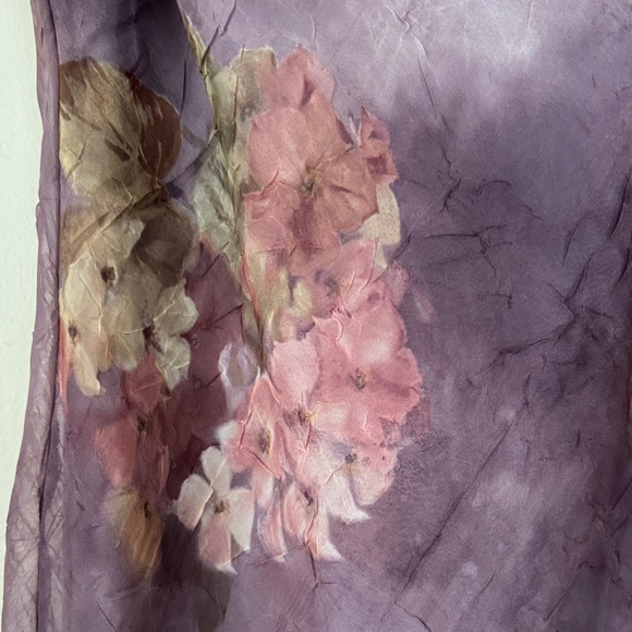 Breaking’ Loose Lilac Floral Chiffon Sleeveless Midi Dress. Size 11/12 - Picture 3 of 12